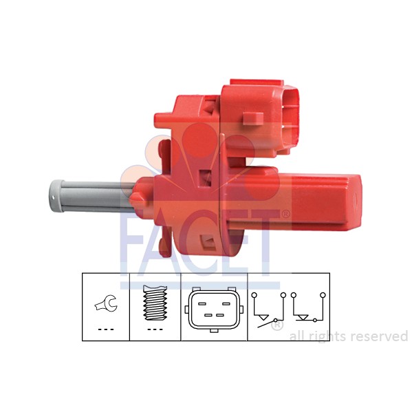 Слика на Автомат за положба на кумплуг FACET Made in Italy - OE Equivalent 7.1140 за Ford Mondeo 3 Clipper (BWY) 2.5 V6 24V - 170 коњи бензин