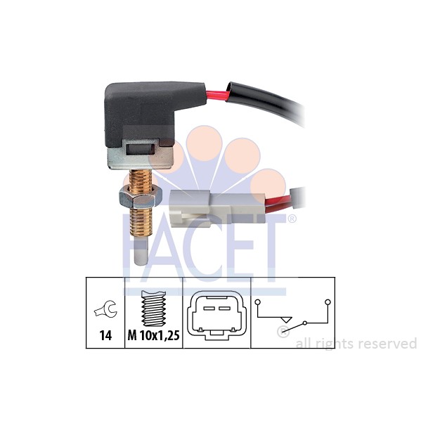 Слика на Автомат за положба на кумплуг FACET Made in Italy - OE Equivalent 7.1167 за Hyundai Excel 1 (X-3) 1.5 i 12V - 88 коњи бензин