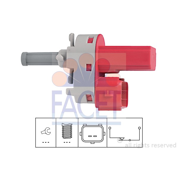 Слика на Автомат за положба на кумплуг FACET Made in Italy - OE Equivalent 7.1171 за Ford Fiesta 5 (jh,jd) 1.25 16V - 75 коњи бензин