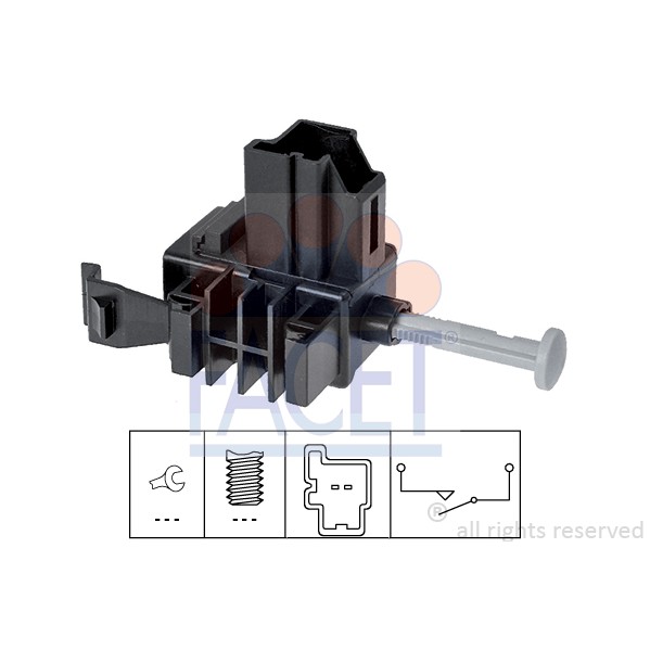 Слика на Автомат за положба на кумплуг FACET Made in Italy - OE Equivalent 7.1271 за Volvo V50 Estate (MW) 2.0 D - 136 коњи дизел