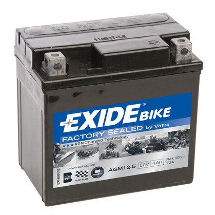 Слика на акумулатор EXIDE AGM Ready AGM12-5 за мотор Kawasaki KLX 450 R - 48 коњи бензин