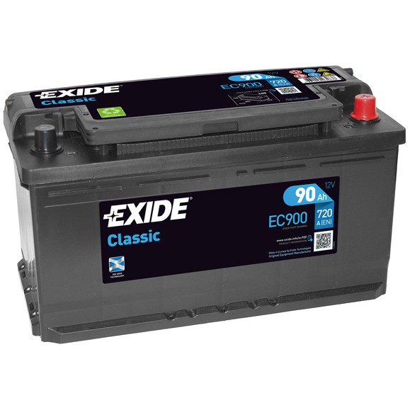 Слика на акумулатор EXIDE CLASSIC * EC900 за Peugeot Boxer Box (230L) 2.5 D 4x4 - 86 коњи дизел