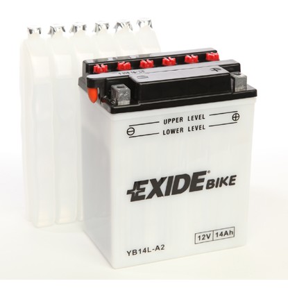 Слика на акумулатор EXIDE Conventional EB14L-A2 за мотор Yamaha YBR 125 (RE04) - 10 коњи бензин