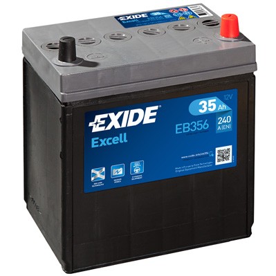 Слика на акумулатор EXIDE EXCELL ** EB356 за Daihatsu Cuore MK6 L7 1.0 i (L701) - 56 коњи бензин