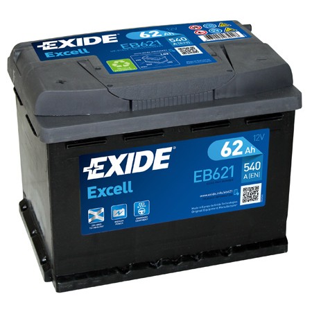 Слика на акумулатор EXIDE EXCELL ** EB621 за Lada Cevaro (2108, 2109) 1500 - 68 коњи бензин