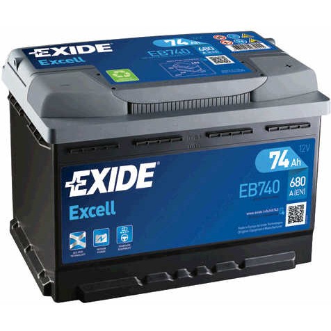 Слика на акумулатор EXIDE EXCELL ** EB740 за Alfa Romeo 166 Sedan 2.5 V6 24V (936A21__) - 188 коњи бензин