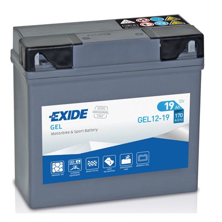 Слика на акумулатор EXIDE GEL GEL12-19 за мотор BMW K K 75 S (K569) - 50 коњи бензин