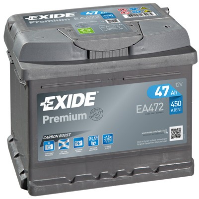 Слика на акумулатор EXIDE PREMIUM EA472 за Ford Courier BOX F3L,F5L 1.3 - 60 коњи бензин