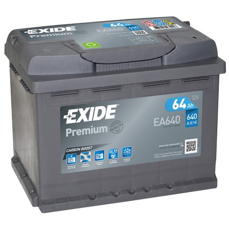 Слика на акумулатор EXIDE PREMIUM EA640 за Citroen Nemo BOX AA 1.4 HDi - 68 коњи дизел