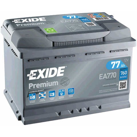 Слика на акумулатор EXIDE PREMIUM EA770 за VW EOS (1F7,1F8) 3.2 V6 - 250 коњи бензин