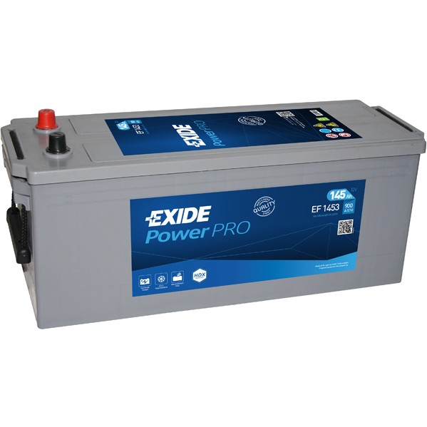 Слика на акумулатор EXIDE PowerPRO EF1453 за камион MAN F 90 19.332 FS,19.332 FLS,19.332 FLLS - 330 коњи дизел