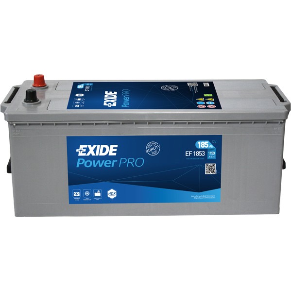 Слика на акумулатор EXIDE PowerPRO EF1853 за камион MAN F 2000 19.343 FS,19.343 FLS,19.343 FLLS - 340 коњи дизел