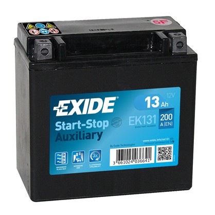 Слика на акумулатор EXIDE Start-Stop Auxiliary EK131 за BMW 5 Sedan F10 535 i - 306 коњи бензин