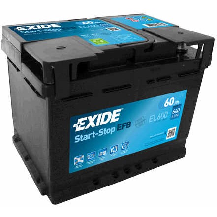 Слика на акумулатор EXIDE Start-Stop EFB EL600 за Fiat Doblo Cargo 223 1.4 - 77 коњи бензин