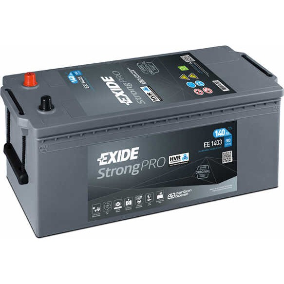 Слика на акумулатор EXIDE StrongPRO HVR EE1403 за камион MAN F 90 19.332 FS,19.332 FLS,19.332 FLLS - 330 коњи дизел