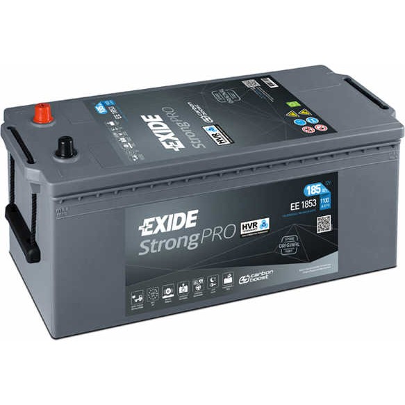 Слика на акумулатор EXIDE StrongPRO HVR EE1853 за камион Iveco Trakker AD 260T45 W, AD 380T45 W, AT 260T45 W, AT 380T45 W - 450 коњи дизел