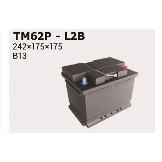 Слика на акумулатор IPSA MAGIC +30% TM62P за Saab 9-3x Estate 2.0 t BioPower XWD - 209 коњи Бензин/Етанол