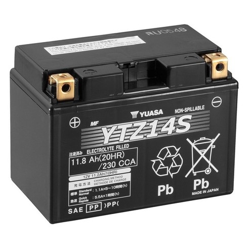 Слика на акумулатор YUASA High Performance Maintenance Free YTZ14S за мотор Yamaha XVS 950A (VN02) - 54 коњи бензин