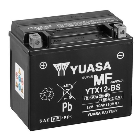 Слика на акумулатор YUASA Maintenance free YTX12-BS за мотор Aprilia RSV Mille R (ME) - 118 коњи бензин