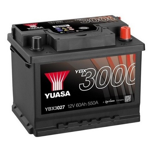 Слика на акумулатор YUASA YBX3000 SMF Batteries YBX3027 за Citroen C3 Pluriel HB 1.4 HDi - 68 коњи дизел