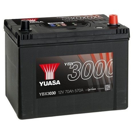 Слика на акумулатор YUASA YBX3000 SMF Batteries YBX3030 за Toyota Land Cruiser (J12) 3.0 D-4D (KZJ12) - 125 коњи дизел