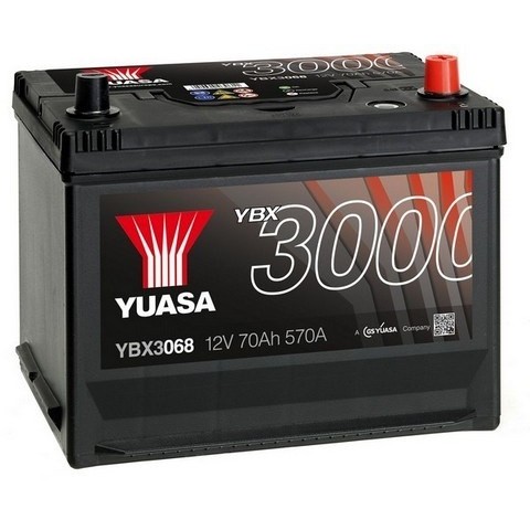 Слика на акумулатор YUASA YBX3000 SMF Batteries YBX3068 за Hyundai i45 6 Saloon (YF) 2.4 - 178 коњи бензин