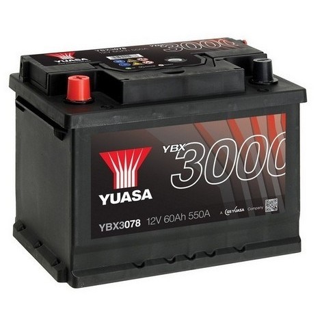 Слика на акумулатор YUASA YBX3000 SMF Batteries YBX3078 за Daihatsu Feroza Soft Top (F300) 1.6 16V - 86 коњи бензин