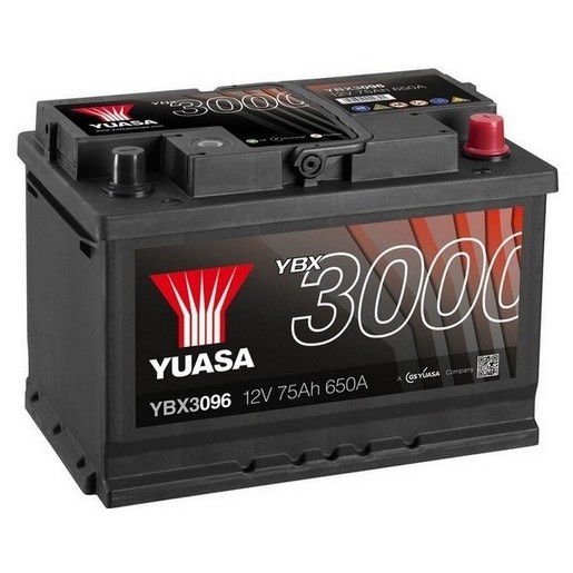 Слика на акумулатор YUASA YBX3000 SMF Batteries YBX3096 за Alfa Romeo 166 Sedan 2.5 V6 24V (936A21__) - 188 коњи бензин