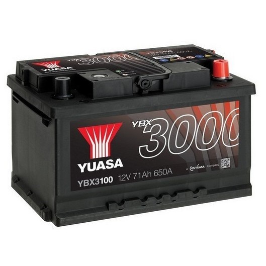 Слика на акумулатор YUASA YBX3000 SMF Batteries YBX3100 за BMW 5 Sedan (E28) 535 i, M 535 i - 185 коњи бензин