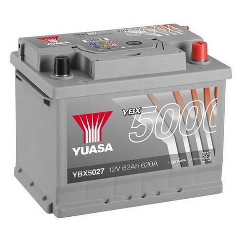 Слика на акумулатор YUASA YBX5000 Silver High Performance SMF Batteries YBX5027 за Citroen C4 Picasso 2 1.6 THP 155 - 156 коњи бензин