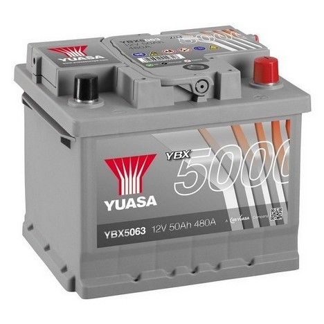 Слика на акумулатор YUASA YBX5000 Silver High Performance SMF Batteries YBX5063 за  Lotus Elise 340 R 1.8 - 180 коњи бензин