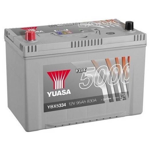 Слика на акумулатор YUASA YBX5000 Silver High Performance SMF Batteries YBX5334 за Hyundai ix35 (LM) 2.0 CRDi 4WD - 184 коњи дизел