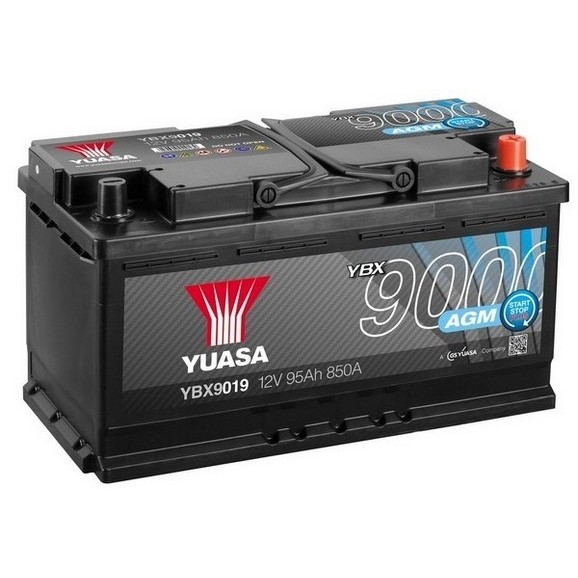 Слика на акумулатор YUASA YBX9000 AGM Start Stop Plus Batteries YBX9019 за BMW 3 Cabrio E93 320 d - 177 коњи дизел