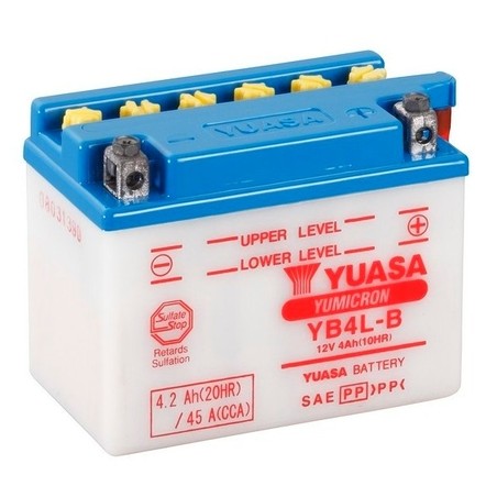 Слика на акумулатор YUASA YuMicron YB4L-B за мотор MBK Booster 50 One - 3 коњи горична смес