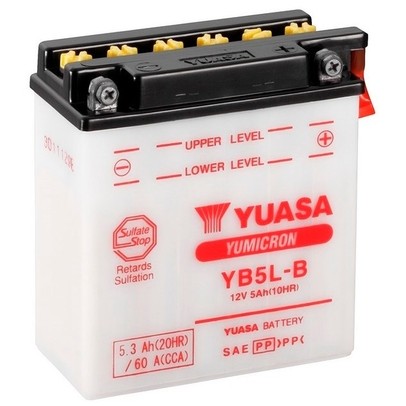 Слика на акумулатор YUASA YuMicron YB5L-B за мотор Yamaha RD 125 LC (10W) - 17 коњи горична смес