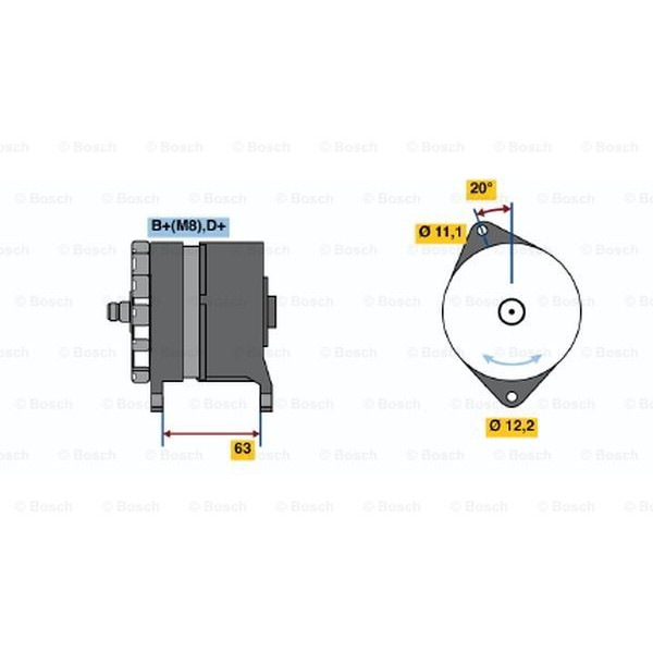 Слика на Алтернатор BOSCH 0 120 469 646