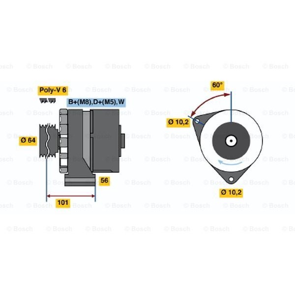 Слика на Алтернатор BOSCH 0 120 469 857