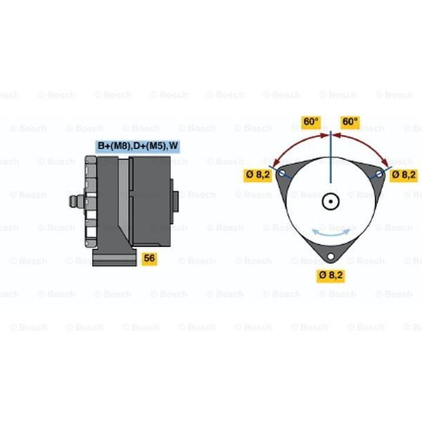 Слика на Алтернатор BOSCH 0 120 484 021