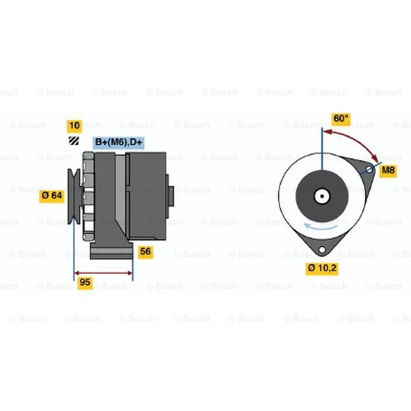 Слика на Алтернатор BOSCH 0 120 489 476