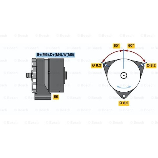 Слика на Алтернатор BOSCH 0 120 489 730