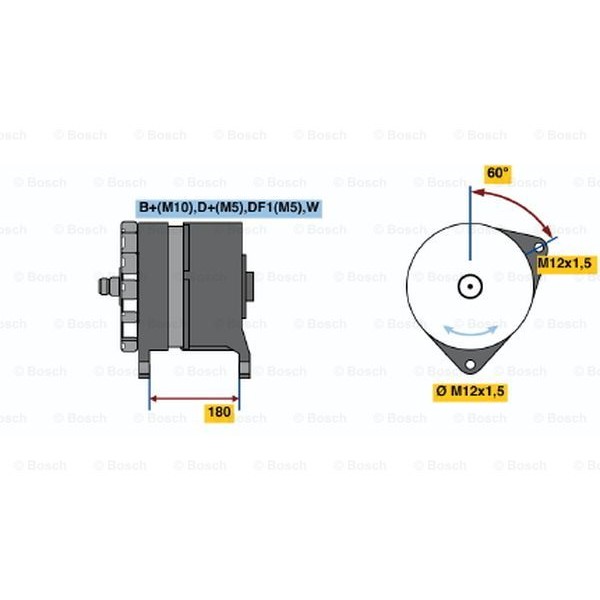 Слика на Алтернатор BOSCH 0 120 689 544