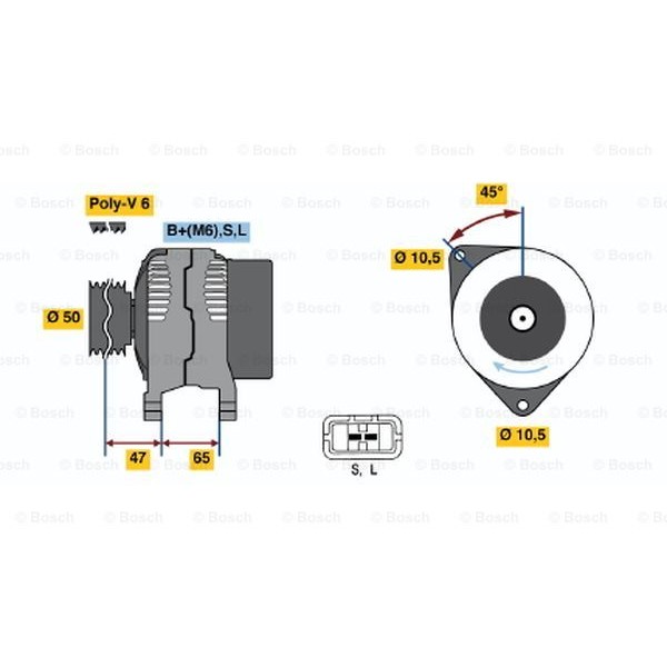 Слика на Алтернатор BOSCH 0 123 115 010