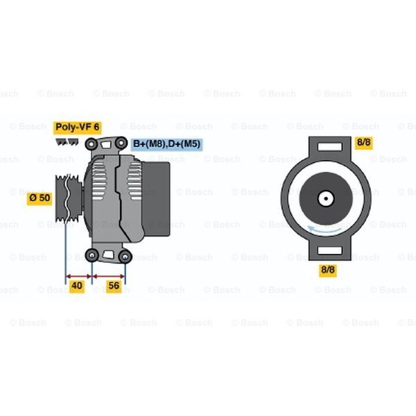 Слика на Алтернатор BOSCH 0 123 510 082