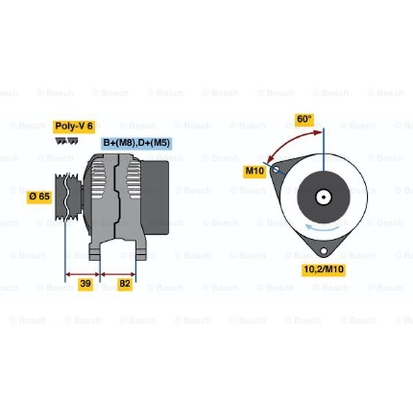 Слика на Алтернатор BOSCH 0 123 510 092