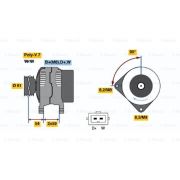 Слика 1 $на Алтернатор BOSCH 0 123 520 002