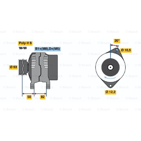 Слика на Алтернатор BOSCH 0 124 215 002