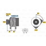 Слика 1 на Алтернатор BOSCH 0 986 038 070