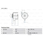 Слика 1 $на Алтернатор BOSCH 0 986 038 090