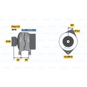 Слика 1 на Алтернатор BOSCH 0 986 038 791