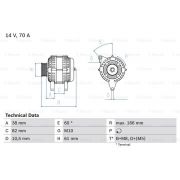 Слика 1 $на Алтернатор BOSCH 0 986 039 550